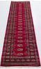 Bokhara Red Runner Hand Knotted 28 X 100 Area Rug 700-156058 Thumb 1