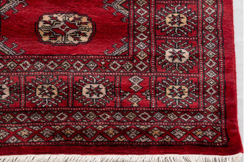 Bokhara Red Runner Hand Knotted 27 X 1111 Area Rug 700-156059 Image 5