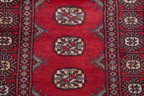 Bokhara Red Runner Hand Knotted 27 X 1111 Area Rug 700-156059 Image 6