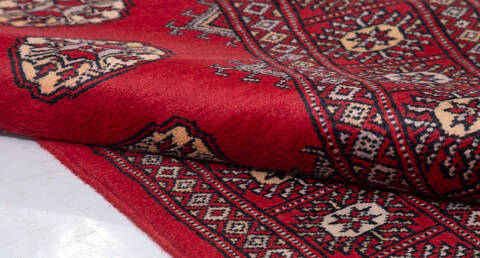 Bokhara Red Runner Hand Knotted 27 X 1111 Area Rug 700-156059 Image 7