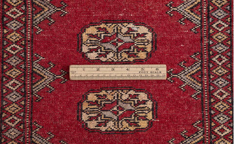 Bokhara Red Runner Hand Knotted 27 X 1111 Area Rug 700-156059 Image 8