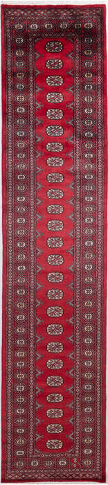 Bokhara Red Runner Hand Knotted 27 X 1111 Area Rug 700-156059 Image 0