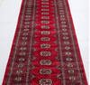 Bokhara Red Runner Hand Knotted 27 X 1111 Area Rug 700-156059 Thumb 3