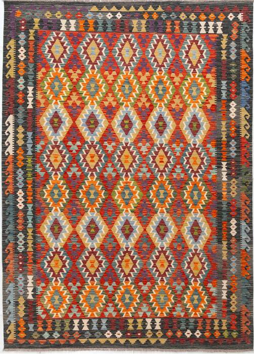 Kilim Black Hand Knotted 611 X 97 Area Rug 700-156061 Image 0