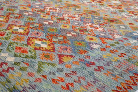 Kilim Light Gray Hand Knotted 67 X 101 Area Rug 700-156062 Image 4