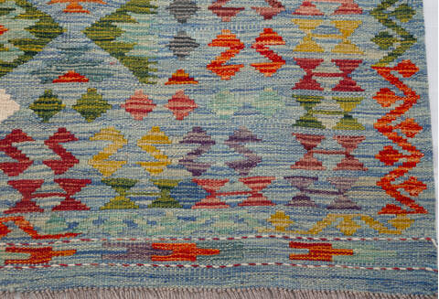 Kilim Light Gray Hand Knotted 67 X 101 Area Rug 700-156062 Image 5