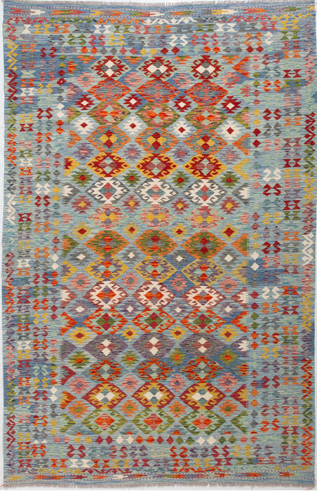 Kilim Light Gray Hand Knotted 67 X 101 Area Rug 700-156062 Image 0