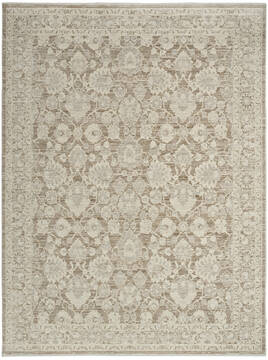 Nourison Outlines Brown Rectangle 6x9 ft Polyester Carpet 156069
