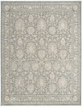 Nourison Outlines Green Rectangle 6x9 ft Polyester Carpet 156081
