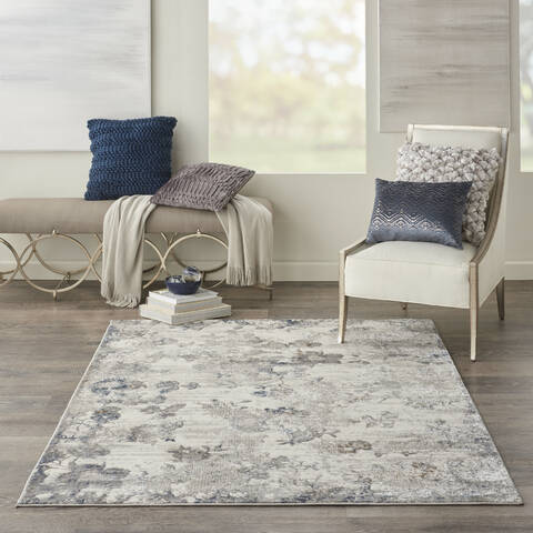 Nourison Royal Terrace Grey 53 X 73 Area Rug 805-156082 Image 1