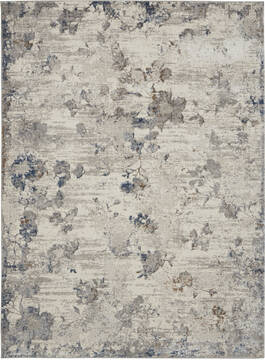 Nourison Royal Terrace Grey Rectangle 5x7 ft Polyester Carpet 156082