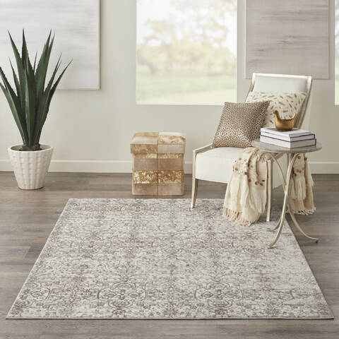 Nourison Royal Terrace Beige 53 X 73 Area Rug 805-156085 Image 1