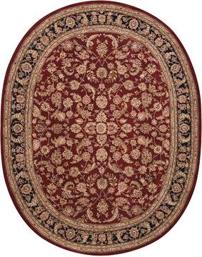 Nourison Nourison 2000 Multicolor Oval 8x11 ft and Larger Wool and Silk Carpet 156091