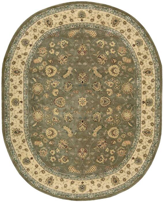 Nourison Nourison 2000 Green Oval 76 X 96 Area Rug 805-156092 Image 0
