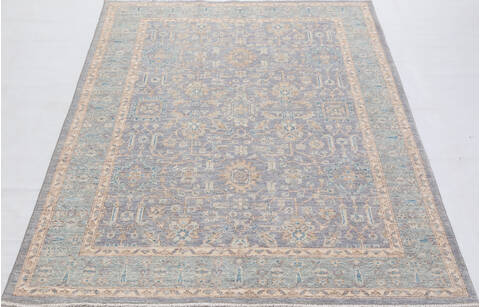 Chobi Grey Hand Knotted 50 X 611 Area Rug 700-156093 Image 1