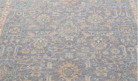 Chobi Grey Hand Knotted 50 X 611 Area Rug 700-156093 Image 5