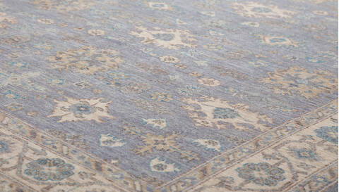Chobi Light Blue Hand Knotted 411 X 611 Area Rug 700-156094 Image 3
