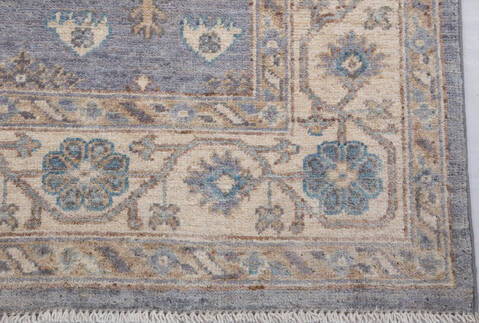 Chobi Light Blue Hand Knotted 411 X 611 Area Rug 700-156094 Image 4