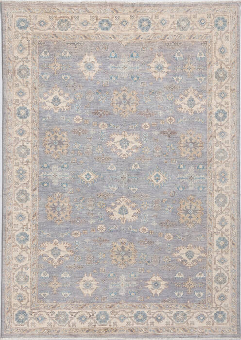 Chobi Light Blue Hand Knotted 411 X 611 Area Rug 700-156094 Image 0