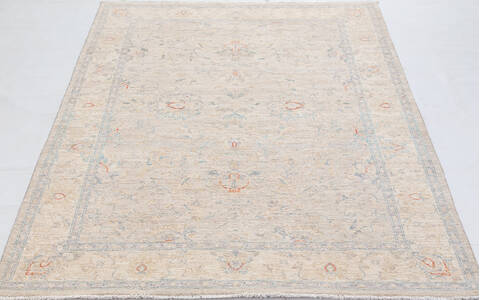 Chobi Beige Hand Knotted 50 X 68 Area Rug 700-156095 Image 1