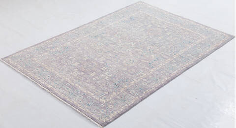 Chobi Grey Hand Knotted 40 X 60 Area Rug 700-156096 Image 2