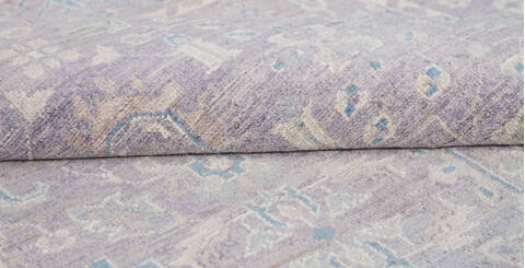 Chobi Grey Hand Knotted 40 X 60 Area Rug 700-156096 Image 6