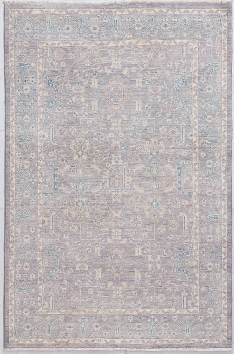 Chobi Grey Hand Knotted 40 X 60 Area Rug 700-156096 Image 0