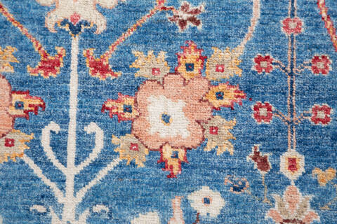 Chobi Blue Hand Knotted 40 X 510 Area Rug 700-156097 Image 6