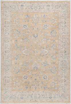 Chobi Yellow Hand Knotted 6'1" X 8'10"  Area Rug 700-156098