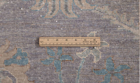 Chobi Light Blue Hand Knotted 80 X 98 Area Rug 700-156100 Image 8