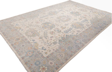 Chobi Beige Hand Knotted 911 X 148 Area Rug 700-156102 Image 2