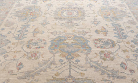Chobi Beige Hand Knotted 911 X 148 Area Rug 700-156102 Image 4