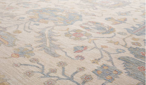 Chobi Beige Hand Knotted 911 X 148 Area Rug 700-156102 Image 5