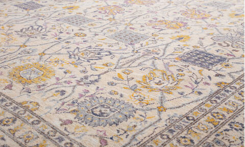 Chobi Beige Hand Knotted 80 X 101 Area Rug 700-156104 Image 3