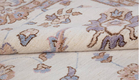 Chobi Beige Hand Knotted 82 X 100 Area Rug 700-156105 Image 7
