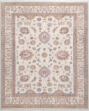 Chobi Beige Hand Knotted 8'2" X 10'0"  Area Rug 700-156105