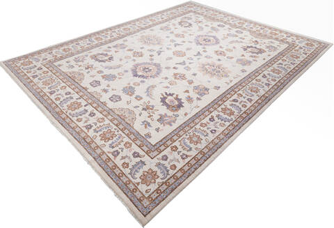 Chobi Beige Hand Knotted 100 X 131 Area Rug 700-156106 Image 2