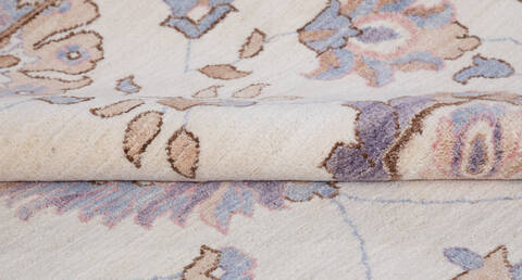 Chobi Beige Hand Knotted 100 X 131 Area Rug 700-156106 Image 7
