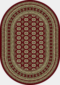 Dynamic ANCIENT GARDEN Red Oval 5x8 ft  Carpet 156140