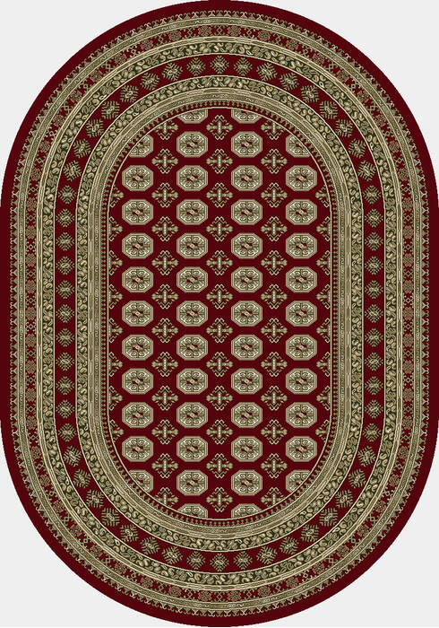 Dynamic ANCIENT GARDEN Red Oval 67 X 96 Area Rug ANOV71057102129 801-156142 Image 0