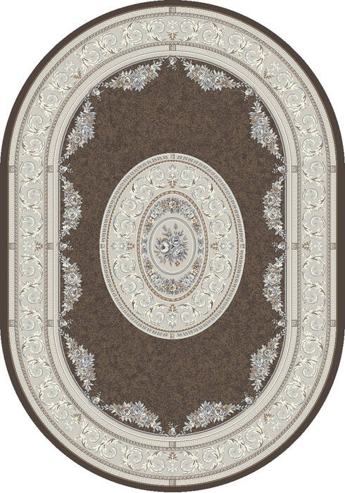 Dynamic ANCIENT GARDEN Brown Oval 53 X 77 Area Rug ANOV69572263295 801-156147 Image 0