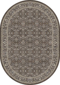 Dynamic ANCIENT GARDEN Brown Oval 7x9 ft  Carpet 156170