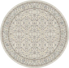 Dynamic ANCIENT GARDEN Beige Round 5'3" X 5'3" Area Rug ANR5572769295 801-156173