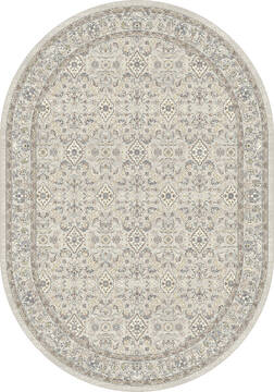 Dynamic ANCIENT GARDEN Beige Oval 7x9 ft  Carpet 156177