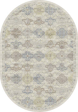Dynamic ANCIENT GARDEN Multicolor Oval 5x8 ft  Carpet 156182