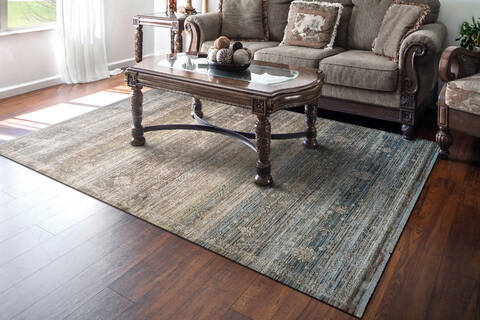 Dynamic TREVI Blue 53 X 77 Area Rug TV6913254815 801-156262 Image 3