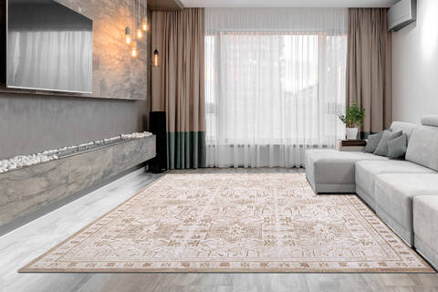 Dynamic SAHARA Beige 710 X 100 Area Rug SH9125970890 801-156351 Image 3