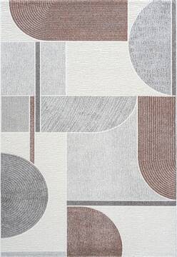 Dynamic POLARIS Beige Rectangle 5x8 ft  Carpet 156482