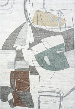 Dynamic POLARIS Multicolor Rectangle 4x6 ft  Carpet 156493