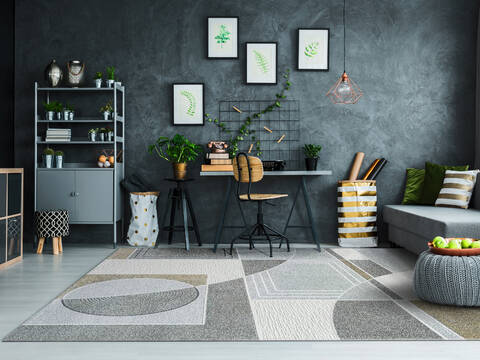 Dynamic POLARIS Beige 311 X 57 Area Rug PI46460126191 801-156495 Image 3